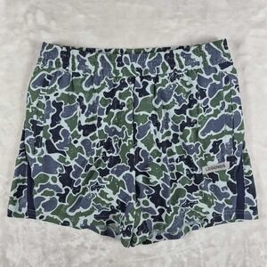 Legends Bishop Shorts‎ Men's Medium Green Camo Lined 5" Inseam Athletic Gym